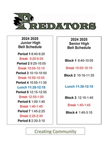 Bell schedule